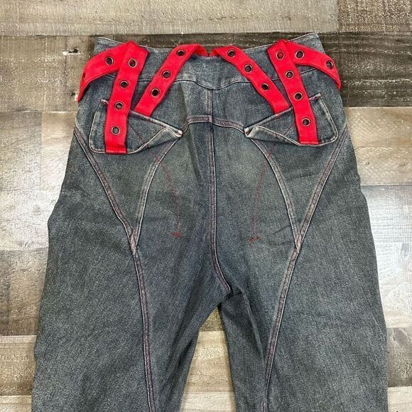 JFC.N.Punk Men’s Size XS Pants Grey Goth Alt Emo Raver Rock Casual Vintage - Picture 7 of 11